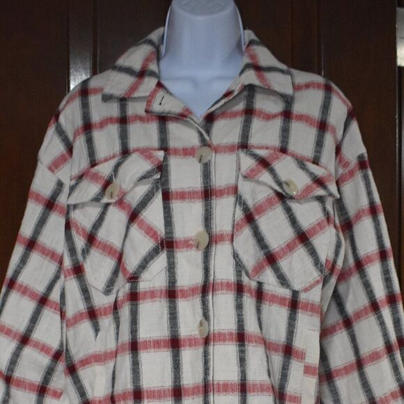 Zara Plaid Oversized Boxy Shirt Jacket Women’s Small Italian Fabric Shacket - Picture 14 of 14